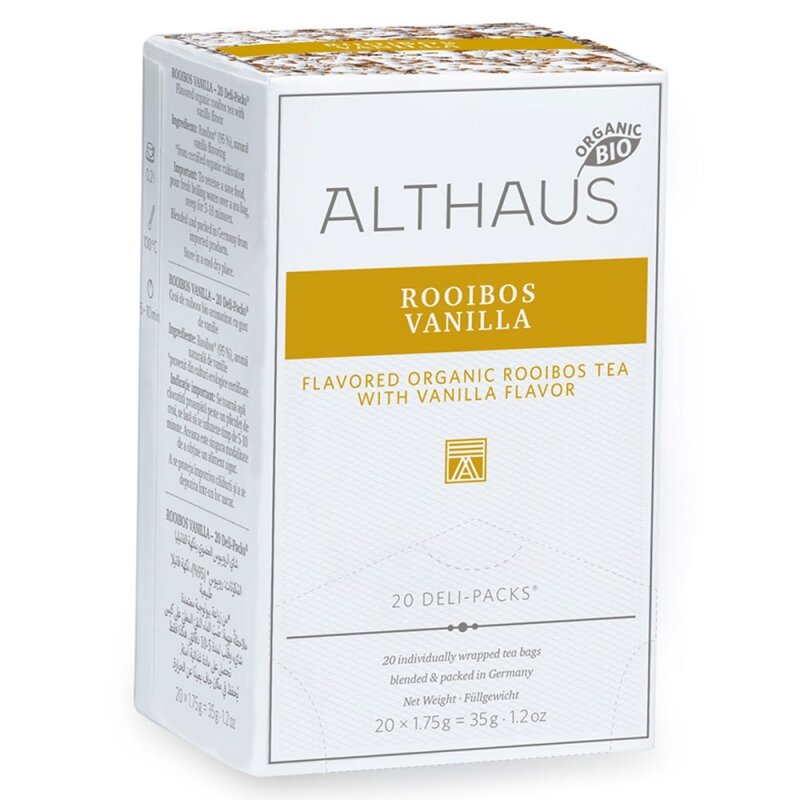 Чай Althaus Deli-Pack Ройбуш Ваниль / Rooibos Vanilla, 20 пакетиков