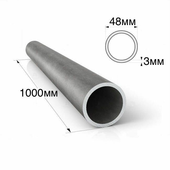 фото Труба круглая диаметр 48мм, толщина 3мм 1000мм