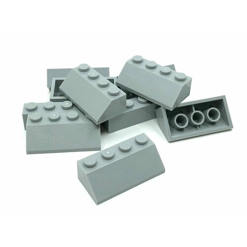 Деталь LEGO 4211409 Кровельный кирпичик 2X4/45° (серый) 50 шт.