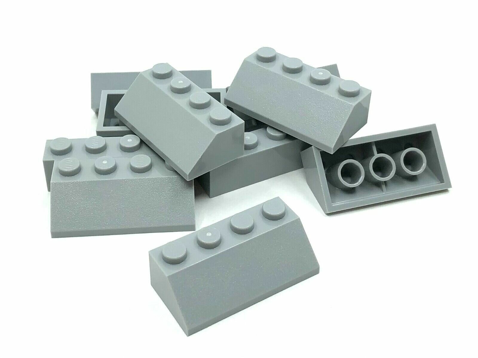 Деталь LEGO 4211409 Кровельный кирпичик 2X4/45° (серый) 50 шт.