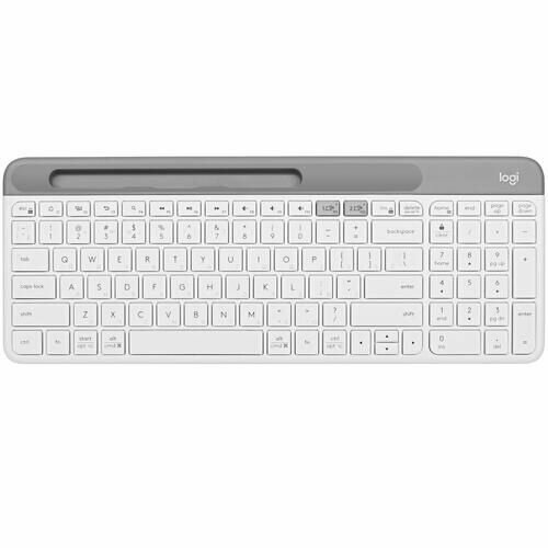 Клавиатура беспроводная Logitech K580 920-009209 , ножничная, клавиш - 101, Bluetooth, радиоканал, белая