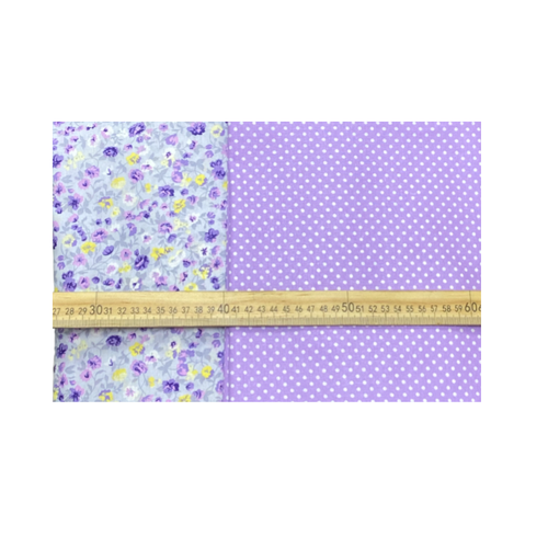 Отрезы ткань для шитья, рукоделия, пэчворка, игрушек, ремонта одежды Прованс 2 шт 1 м х 1,5 м