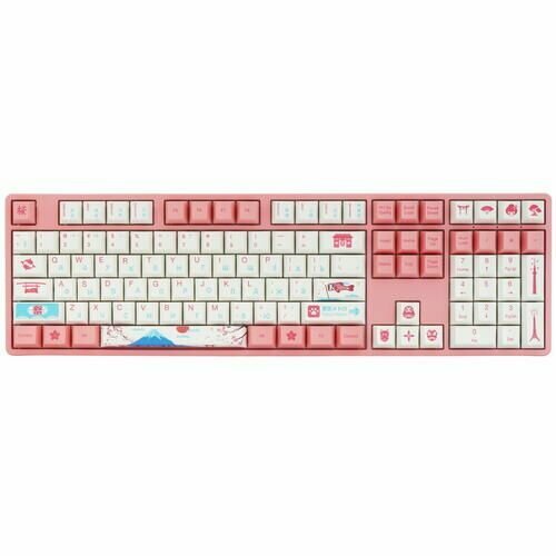 Клавиатура проводная Akko 5108S 309905 механическая Akko V3 Cream Yellow Switch клавиш - 108 USB розовая 2030100₽