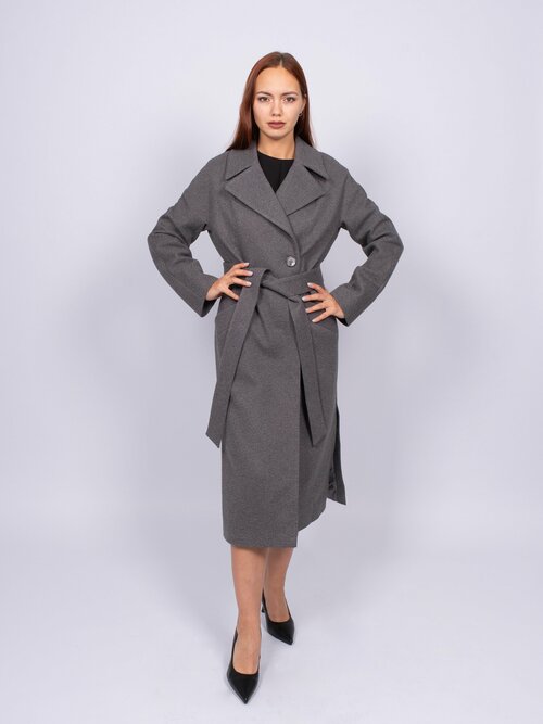 Пальто, размер 40, серый