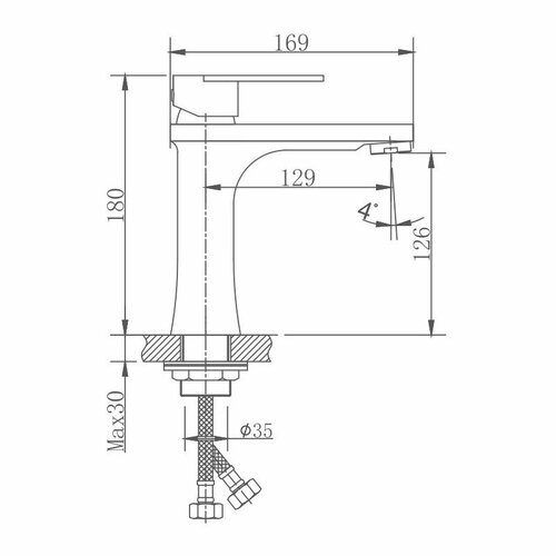 Смеситель для раковины Haiba HB10807