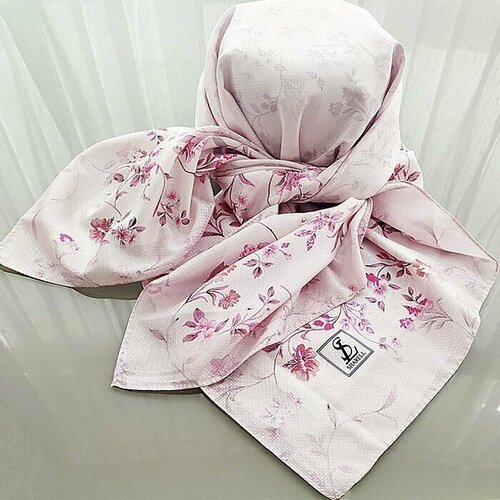 фото Платок ,90х90 см, розовый нет бренда