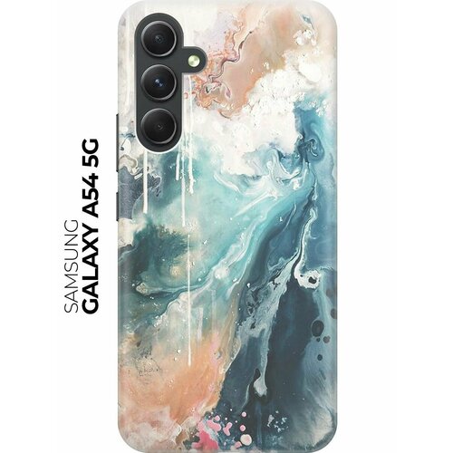 фото Силиконовый чехол брызги красок на samsung galaxy a54 5g / самсунг а54 bestluck