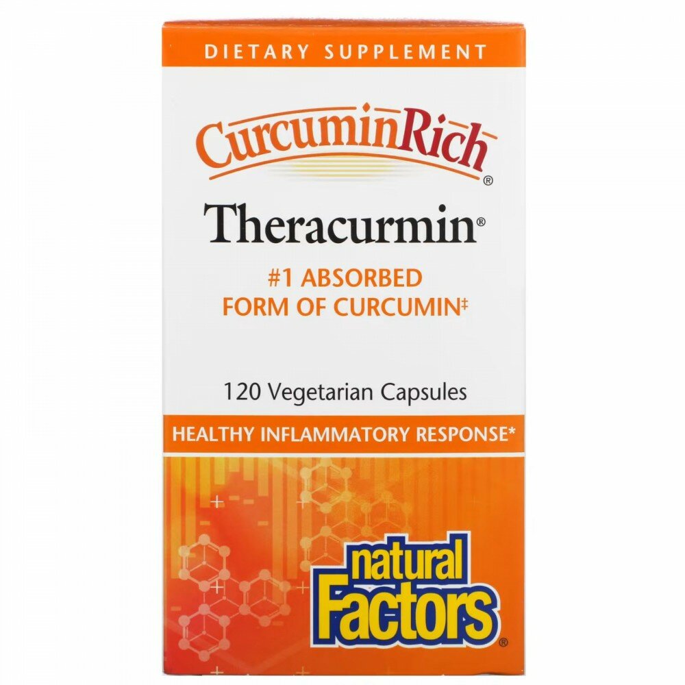 Natural Factors CurcuminRich Theracurmin (теракурмин) 120 вег капсул