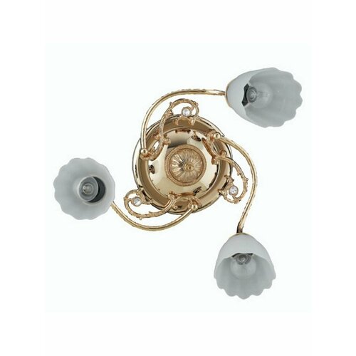 Светильник потолочный 3-х рожковый FLAB ANASTASIA 2074 золото