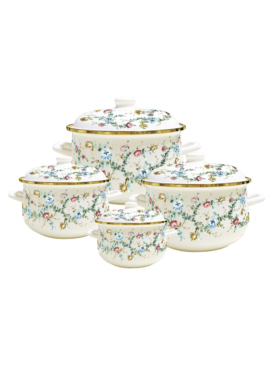 фото Набор кастрюль VELLEZZA COFFEE MILK VZ-1001CM, 1.5л/3л/5.5л/6.5л