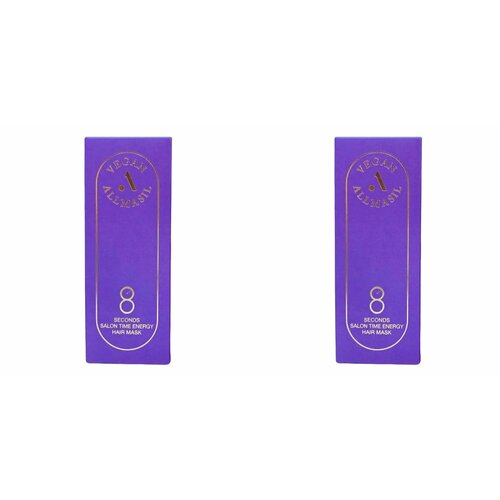 ALLMASIL Питательная маска для волос 8 Seconds Salon Time Energy Mask, 200 мл, 2 шт.