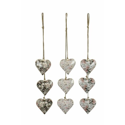 Декор подвесной Цветочное сердце в ассортименте 8x50см 1190₽