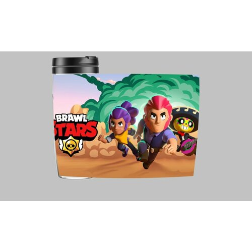 Термокружка Бравл Старс Brawl Stars 31 с Кольтом Поко и Шелли 980₽