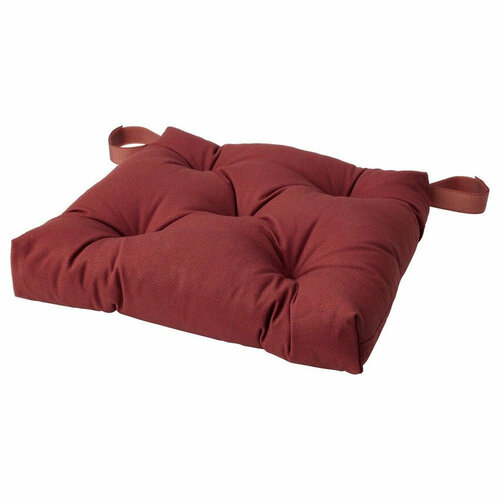 Подушка на стул, темный коричнево-красный 40/35x38x7 см IKEA MALINDA 104.791.90