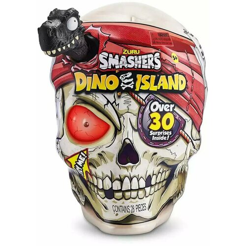 Игровой набор ZURU Smashers Dino Island 7488 сюрприз в яйце Giant Skull свет, звук