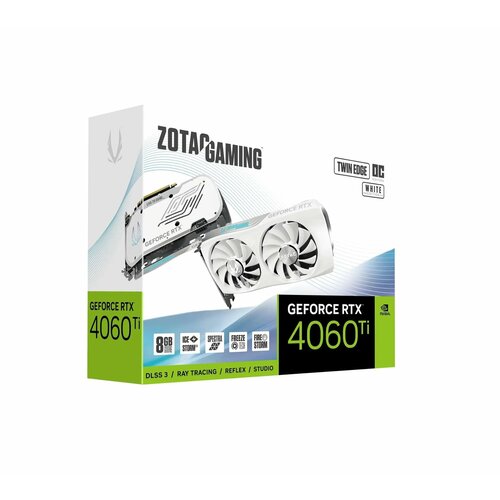 Видеокарта ZOTAC GeForce RTX 4060 Ti Twin Edge OC White Edition [ZT-D40610Q-10M]