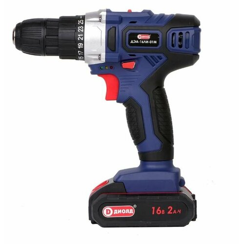 Аккумуляторная дрель-шуруповерт Диолд ДЭА-16ЛИ-01М 16 В 38 Нм 2 АКБ 4580₽