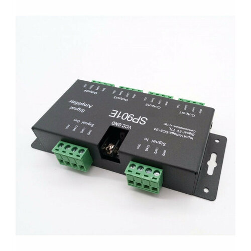 Усилитель-сплиттер SP901E, SPI/DMX, 4/8 порта rgb led controller t1000s sd card 2048pixels controller for ws2801 ws2811 ws2812b sk6812 lpd6803 dc5 24v