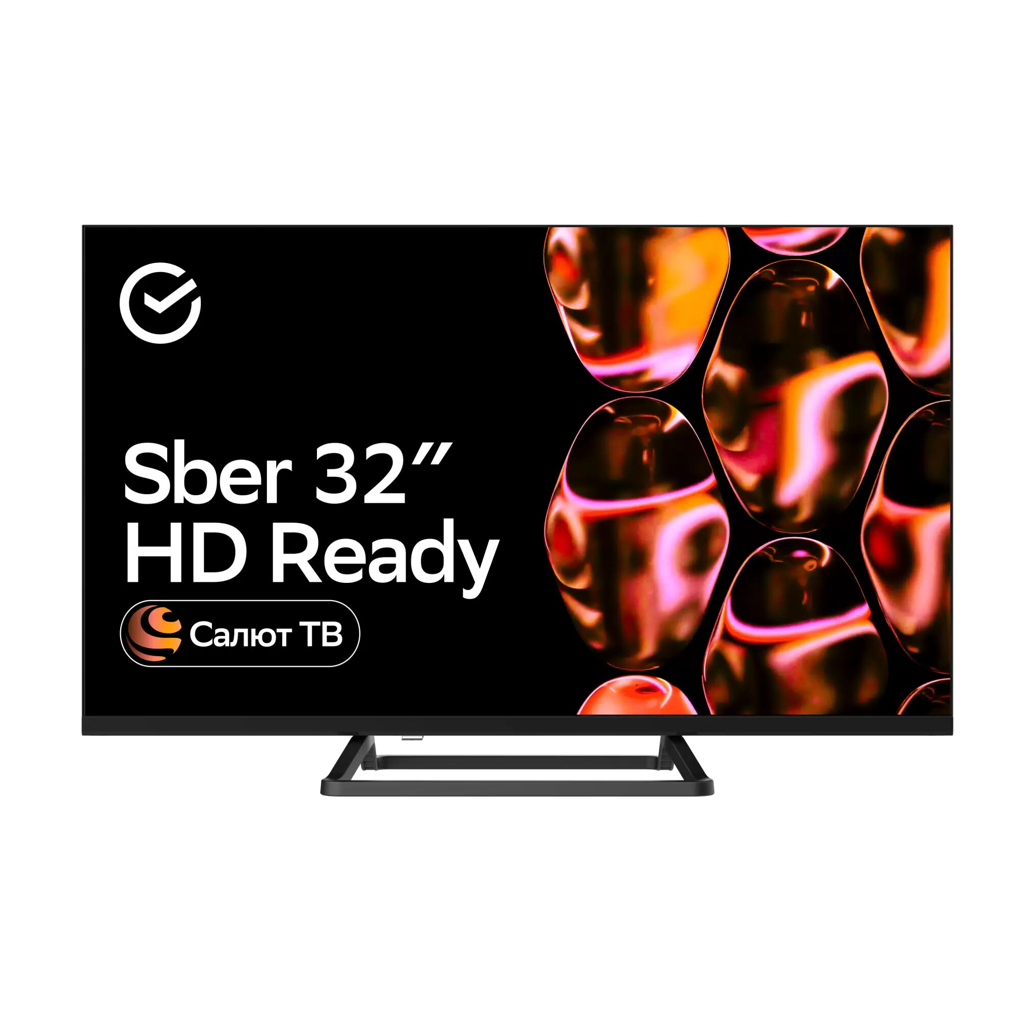 Умный Телевизор Sber SDX-32H2128, 1,5GB, Smart TV, HD, голосовое управление