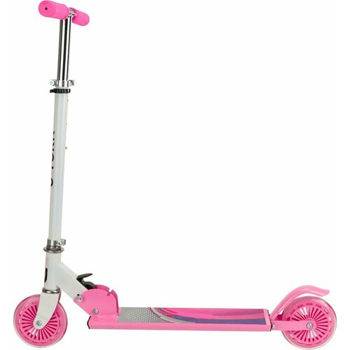 U-TURN 2-х колесный FREE (колеса PU 120мм, 65*10*59-80см, до 50кг) бело-розовый СМК-9929 ПП-00196966