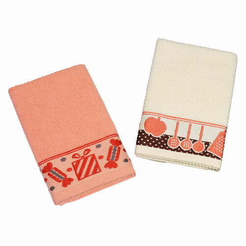 Набор кухонных полотенец 2 шт. 50х70 см, Vingi Ricami