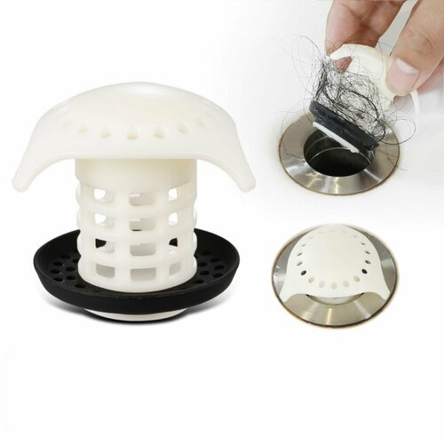 Улавливатель волос WeCare, фильтр для слива, пробка для ванны
