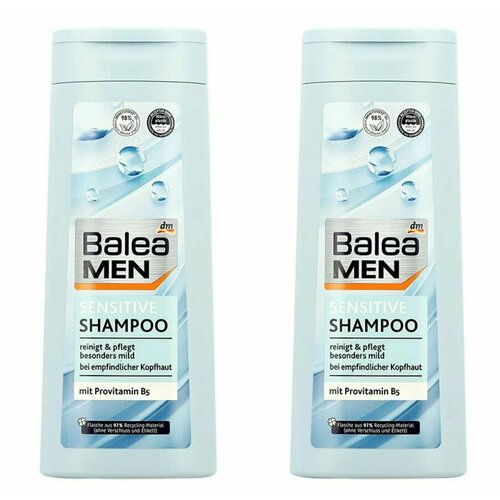 Balea Шампунь для волос Sensitive Men, 300 мл, 2 шт
