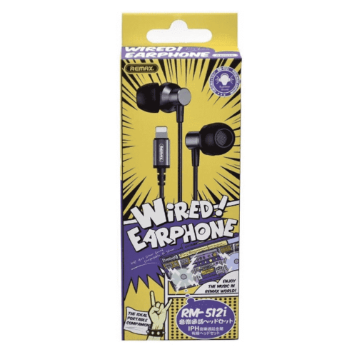 Наушники проводные Remax RM-512i с микрофоном для Iphone стерео lightning 999₽