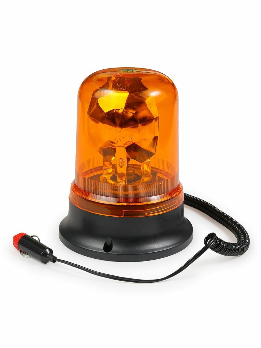 Маяк проблесковый в прикуриватель авто 24В стационнарный крепеж (отверстия под винты или шурупы.