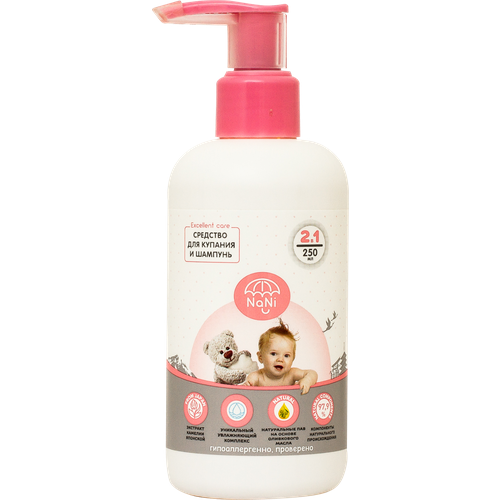 Средство для купания Nani для малышей 2в1 250мл 671₽