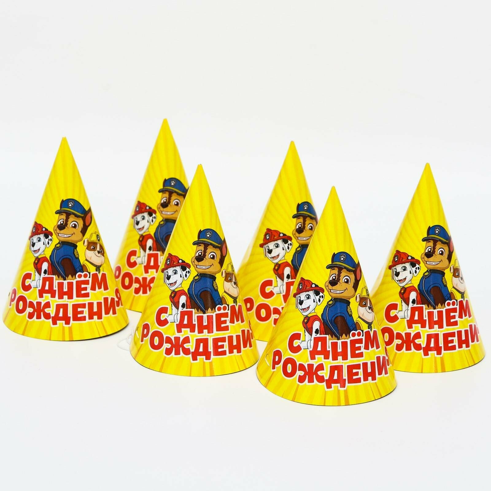 Набор бумажной посуды, на 6 персон "С днем рождения!" , Щенячий патруль — фото 1