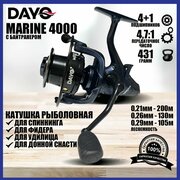 Катушка рыболовная с байтранером DAYO MARINE 4000 для спиннинга