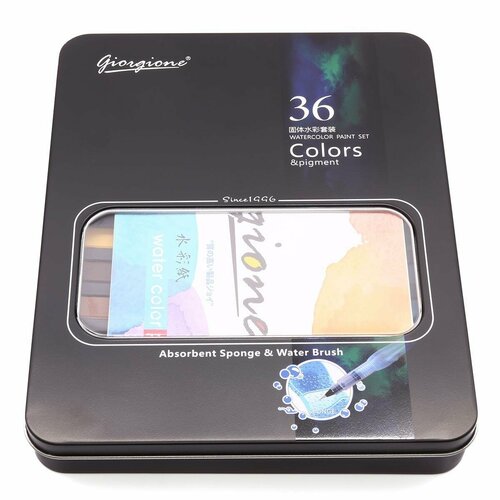 Акварельные краски айрис 36 цветов с кистями AR1410 1779₽