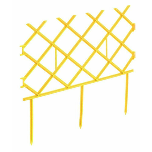 Заборчик декоративный Палисад желтый 2,85 м h 19 см 9СЕКЦИЙ хризантема палисад йелоу