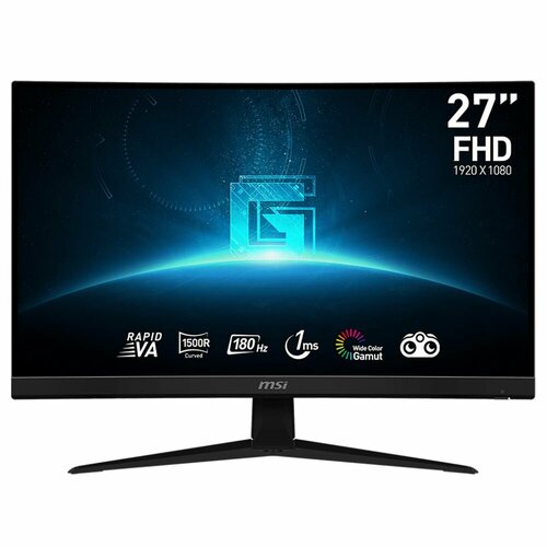 Монитор MSI 27 G27C4 E3 черный IPS LED 1ms 169 HDMI полуматовая 30001 250cd 178гр178гр 1920x1080 180Hz DP FHD 414кг 2140500₽