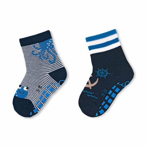 Носки Sterntaler размер 17/18, синий белье и колготки sterntaler носки с abs для ползанья 8012122 2 пары