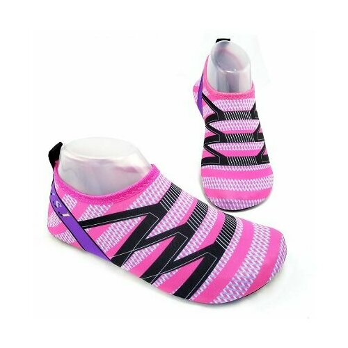 Тапочки для плавания и пляжа, аквашузы унисекс с резиновой подошвой 38-39 размер