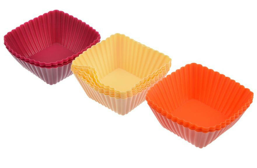 фото Набор силиконовых форм для кекса Vetta квадрат