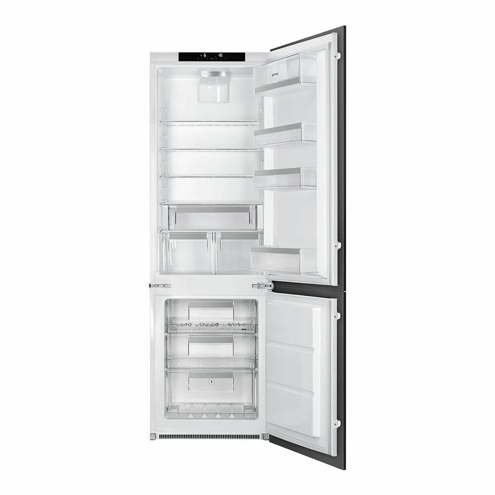 Встраиваемый Холодильник No Frost 177,2х54,8 см Smeg C8174N3E стальной