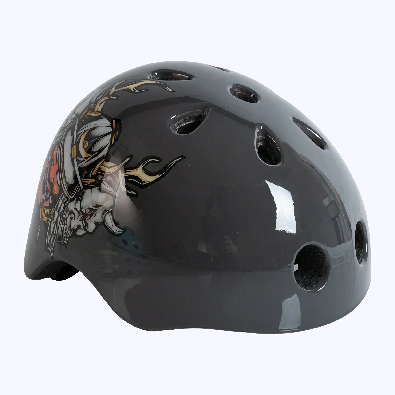 Шлем защитный детский Tech Team XTR 2.0 с подсветкой 48 - 56 - Серый