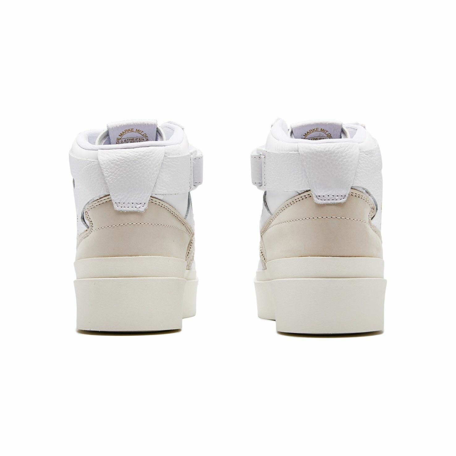 Кеды adidas Forum Bonega Mid W, размер T35, белый/серый — фото 1