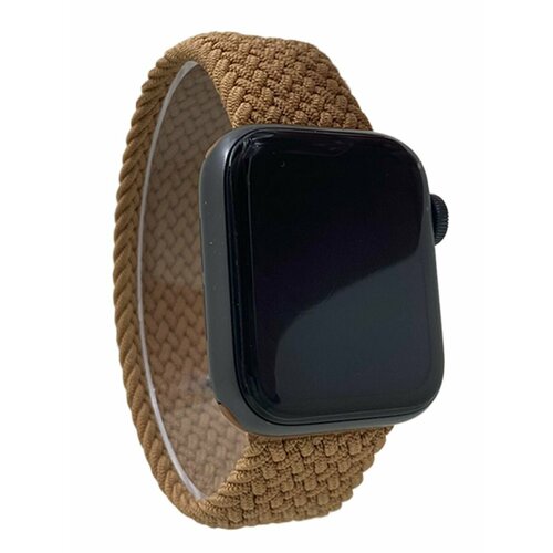 Нейлоновый ремешок для Apple Watch 1-9 SE 384041 мм без застежки светло-коричневый размер L 301₽