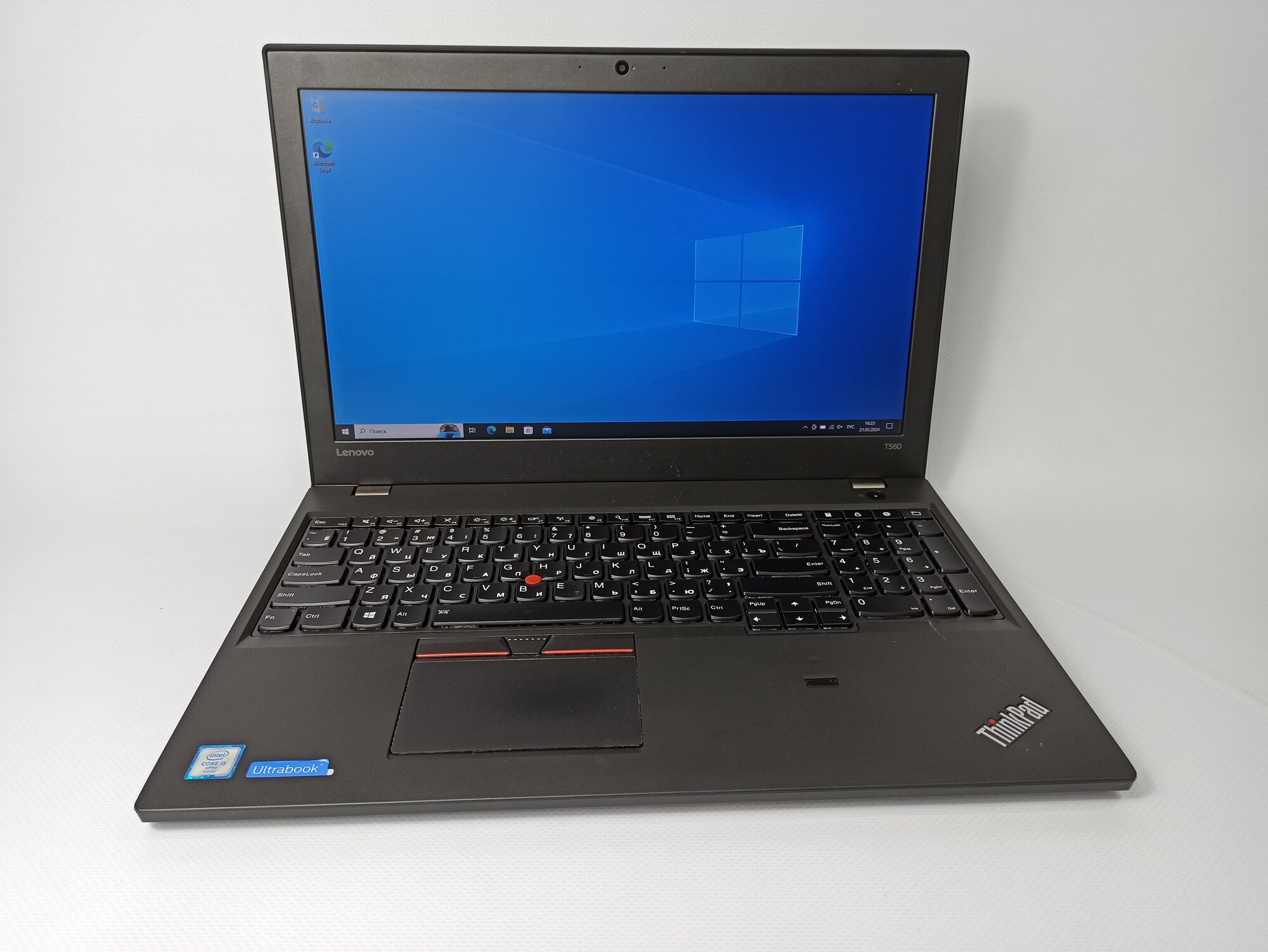 15.6" Ноутбук Lenovo ThinkPad T560. Intel i5-6300U.8Gb оперативной памяти.256Gb SSD.Windows 10 Pro. Российская клавиатура.