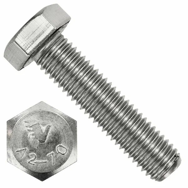 фото Болт М10х40 из нерж. стали А2 DIN 933 (2 шт)