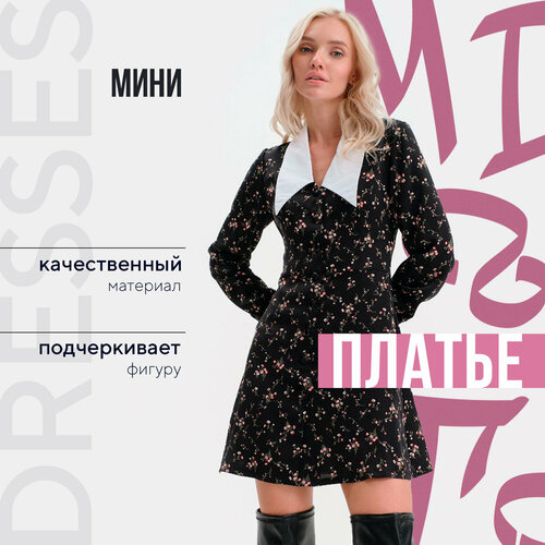 фото Сарафан mist, размер 50, черный