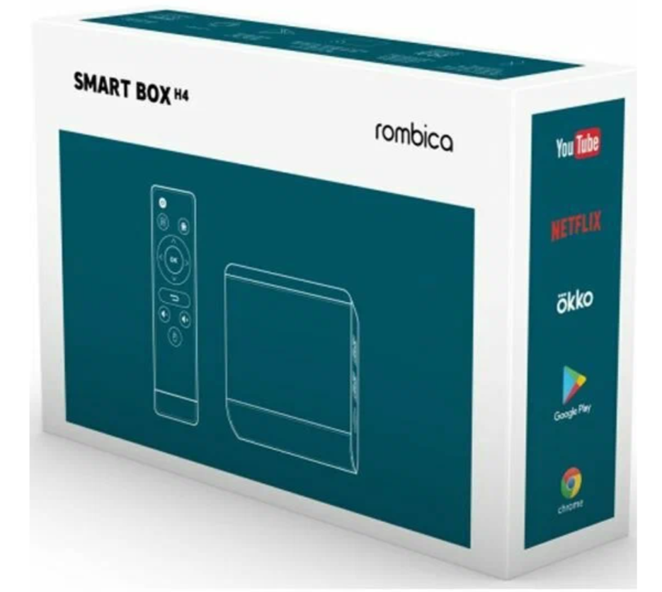 ТВ-приставка Rombica Smart Box H4, черный