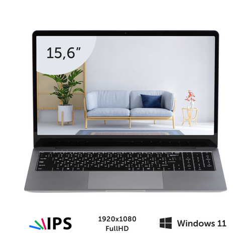 Ноутбук Azerty RB-1500 156 IPS 1920x1080 Intel I7-10510U 4x18 ГГц16 Гб DDR4 512 Гб SSD 49690₽