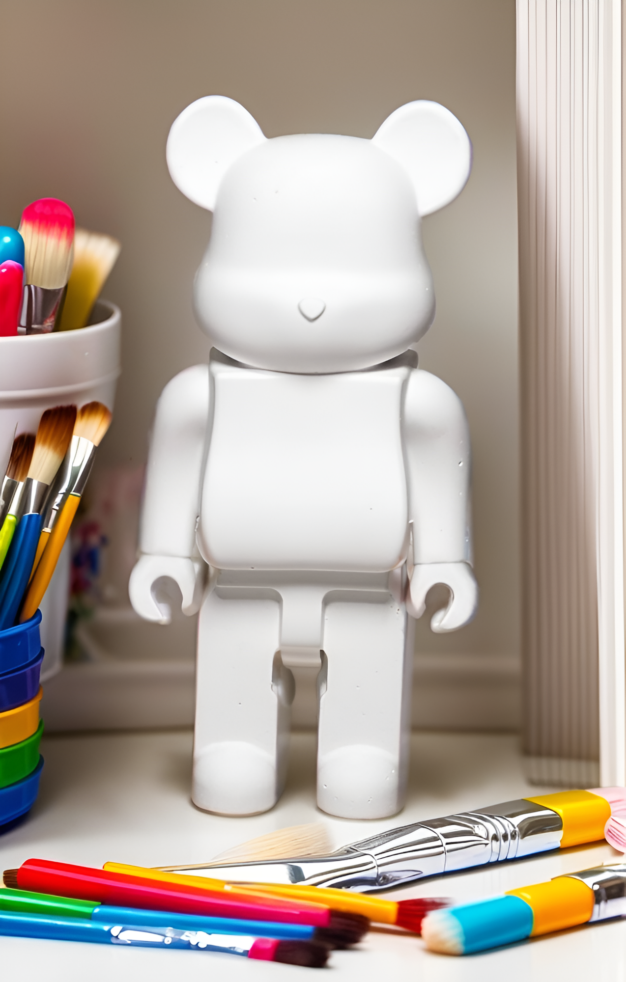 Bearbrick фигурка мишка diy из гипса