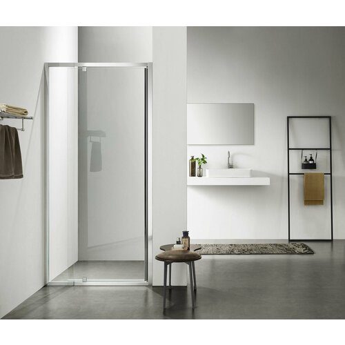 Душевое ограждение SANTREK AQUA Time - DF-DP-1100-G-Chrome 11001950 Прямое стекло Грейп 6 мм профиль Хром 28359₽