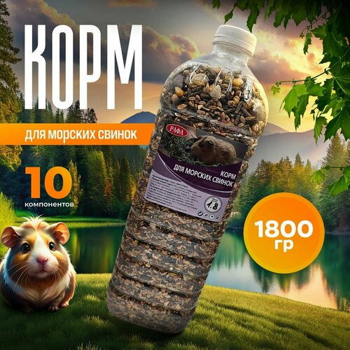 Корм для морских свинок, грызунов, хомяков, крыс и мышей рафа 1,8 кг